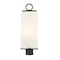 Z-Lite Sana 2 Light Outdoor Post Mount Fixture, Black & White Opal 593PHMR-BK - alternate 5